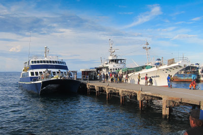 The 360 Discovery express ferry from Honiara to Auki