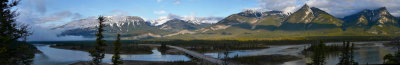 Jasper Athabasca panorama