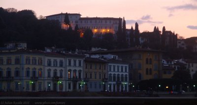 Florence at Dusk, Arno river