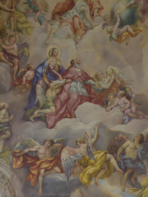 Frescos on dome of  Karlskirche, Wien