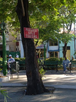 Tourist parking only.