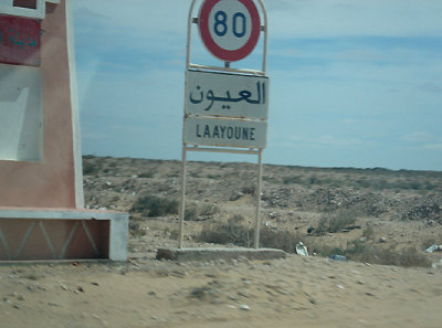 ENTERING LAAYOUNE . WESTERN SAHARA . 8 / 3 / 2010