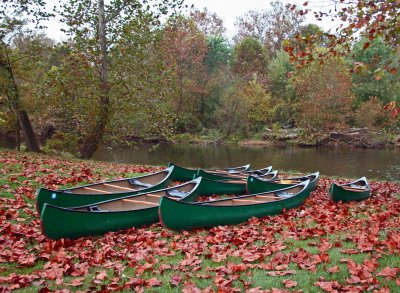 Autumn Canoes