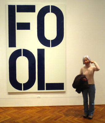 Christopher Wool
American, born 1955
Blue Fool, 1990
Enamel on aluminum
Art Institute of Chicago