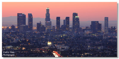 Los Angeles Skyline from Hollywood Bowl overlook 2014