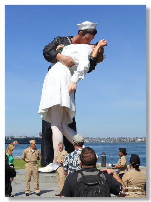 This guy was receiving his honorable discharge from the Navy San Diego 2014