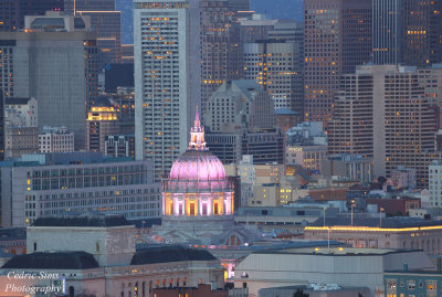 Civic Center view from Corona Heights