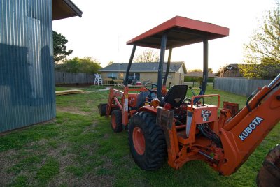 Tractor for garden work