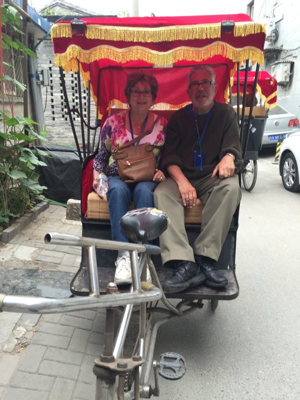 Cant go to China without a rickshaw ride!
