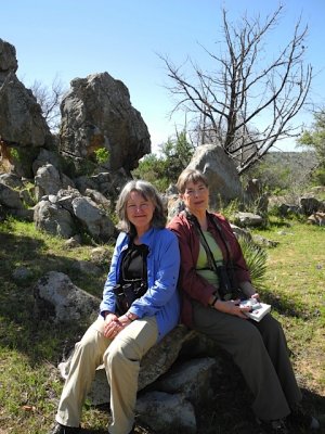 Sarah and  Jeanne  2013 Willow City Wildflower Loop in the Texas Hill Country.