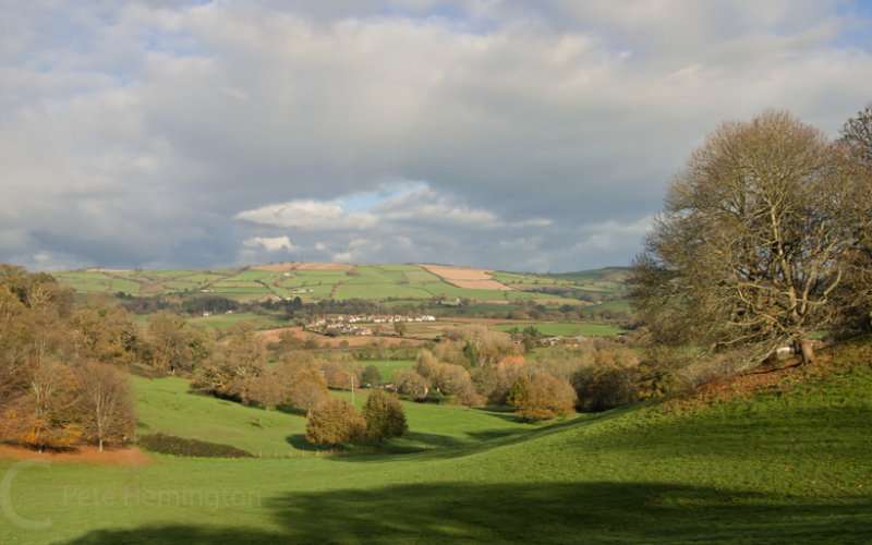 Killerton view over Caseberry Downs - Mid Devon UK 