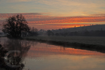 Sunrise over the River Culm