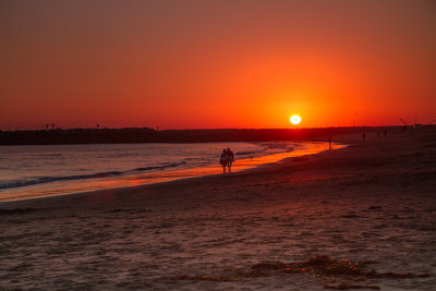 Sunset Corona Del Mar Beach, California