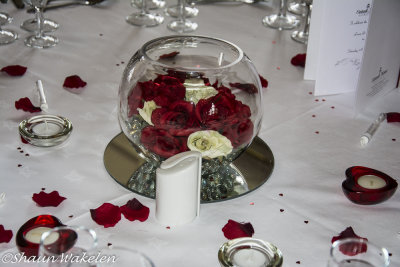 The table decorations