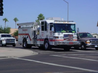 Fire truck in Mesa Arizona