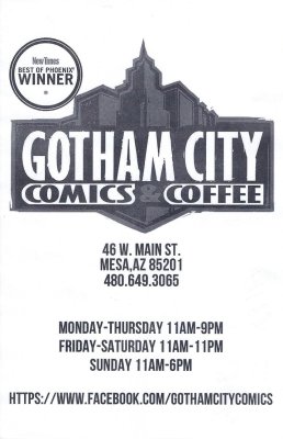 Gotham City comics and coffee 