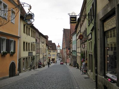 Rothenburg ob der Tauber. Schmiedgasse