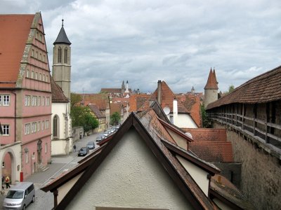 Rothenburg ob der Tauber. View from the Old Walls