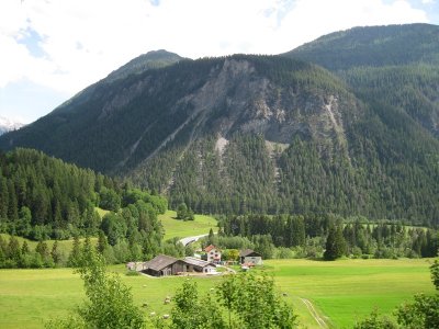 View from the Train on the way to Pontresina