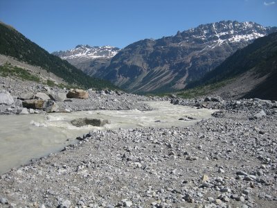 Walk to the Morteratsch Glacier