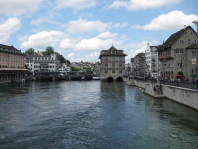 Zurich. River Limmat