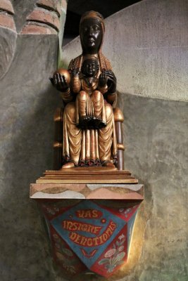 The Virgin of Montserrat in the Gell Crypt