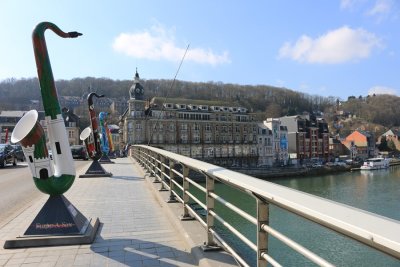 Dinant. Birthplace of Adolphe Sax