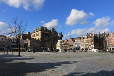 Ghent. The Friday Market (Vrijdagsmarkt)