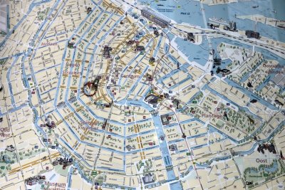 Map of Central Amsterdam