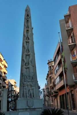 Valls. Monument als Castellers