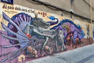 Mural en una Calle de Valencia