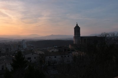 Girona. Posta de Sol