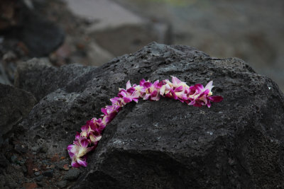 An offering at Pele's Chair