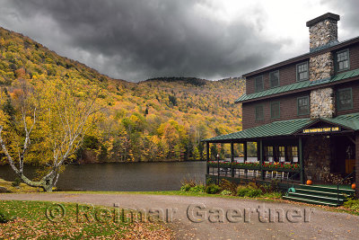 Private fly fishing Lake Mansfield Trout Club house in Stowe Vermont