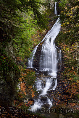 Moss Glen Falls at Stowe Vermont in Autumn