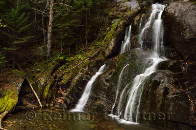 Moss Glen Falls Natural Area on Highway 100 Granville Vermont 