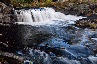 Falls on the Wells River West Groton Vermont in the Fall