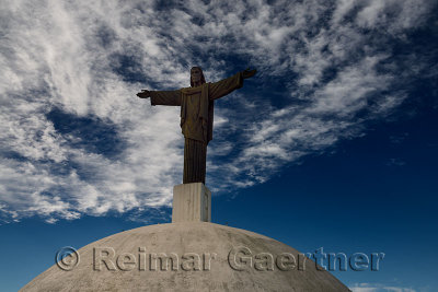 Replica of Christ the Redeemer statue from Rio de Janeiro on top of Mount Isabel de Torres Puerto Plata