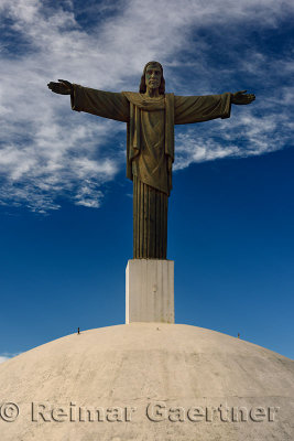 Replica statue of Christ the Redeemer on top of Mount Isabel de Torres Puerto Plata