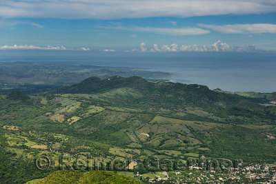 View of the countryside west of Puerto Plata from Isabel de Torres Mountain