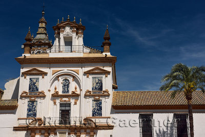 Facade of San Jorge Church at Hospital de le Caridad Seville Spain