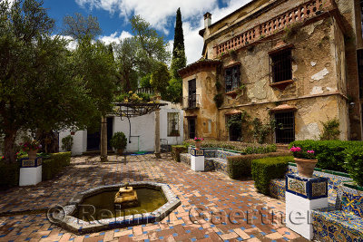 Crumbling Casa del Rey Moro or Moorish Kings house in Ronda Andalusia