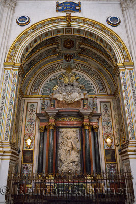 Side Chapel to Archangel Saint Michael in the Granada Cathedral of the Incarnation