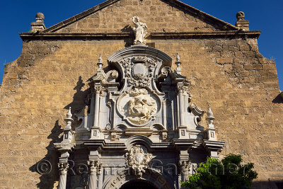 Church of Saint Justus and Pastor  with statue of Saint Ignatius n the University Plaza Granada