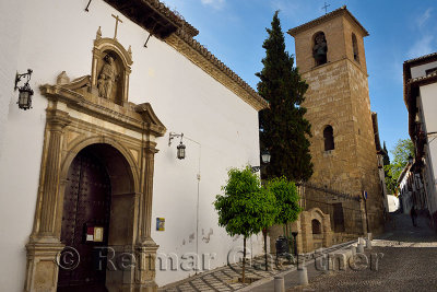 Church of Saint Joseph foster father of Jesus with minaret converted to bell tower Granada