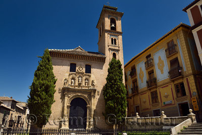 Catholic church of Saint Gil and St Anne mother of Mary in Granada Andalusia