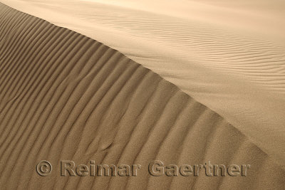 Abstract ripples at Singing Sand Dune Altyn Emel National Park Kazakhstan