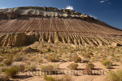 Erosion of white and red clay Aktau mountains Altyn Emel National Park Kazakhstan