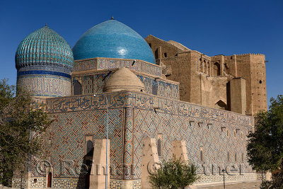 Largest dome in Central Asia at Mausoleum of Khoja Ahmed Yasawi in Turkistan Kazakstan