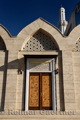 Detail of side door at Hoca Ahmet Yesevi Mosque in Turkistan Kazakhstan